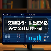 交通银行：拟出资6亿设立金融科技公司