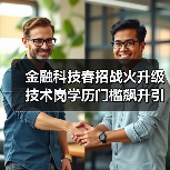 金融科技春招战火升级 技术岗学历门槛飙升引热议(图1) 金融科技春招战火升级 技术岗学历门槛飙升引热议(图1)