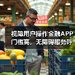 视障用户操作金融APP门槛高,无障碍服务呼之欲出?(图1) 视障用户操作金融APP门槛高,无障碍服务呼之欲出?(图1)