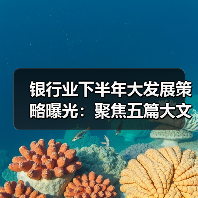 银行业下半年大发展策略曝光：聚焦五篇大文章与深化改革