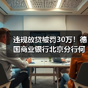 违规放贷被罚30万！德国商业银行北京分行何以落马？（图2）