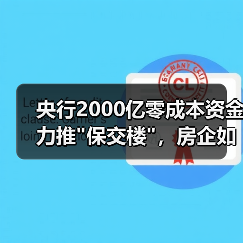 央行2000亿零成本资金力推 央行2000亿零成本资金力推