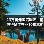 23万美元骗局曝光！前银行员工禁业10年真相揭秘