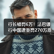 行长被罚6万!法巴银行中国遭重罚270万原因曝光(图4) 行长被罚6万!法巴银行中国遭重罚270万原因曝光(图4)