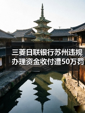 三菱日联银行苏州违规办理资金收付遭50万罚款(图1) 三菱日联银行苏州违规办理资金收付遭50万罚款(图1)