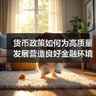货币政策如何为高质量发展营造良好金融环境？（图1）