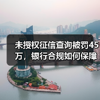 未授权征信查询被罚45万，银行合规如何保障？（图2）