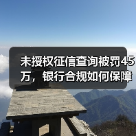未授权征信查询被罚45万，银行合规如何保障？（图3）