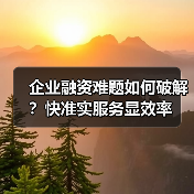 企业融资难题如何破解?快准实服务显效率(图3) 企业融资难题如何破解?快准实服务显效率(图3)