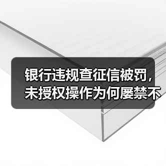 银行违规查征信被罚,未授权操作为何屡禁不止?(图3) 银行违规查征信被罚,未授权操作为何屡禁不止?(图3)