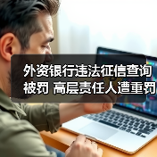 外资银行违法征信查询被罚 高层责任人遭重罚(图2) 外资银行违法征信查询被罚 高层责任人遭重罚(图2)