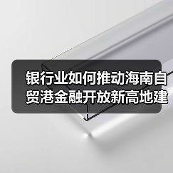 银行业如何推动海南自贸港金融开放新高地建设(图2) 银行业如何推动海南自贸港金融开放新高地建设(图2)