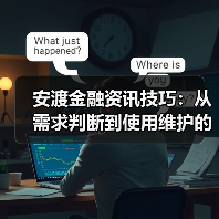 安渡金融资讯技巧:从需求判断到使用维护的5个方法(图2) 安渡金融资讯技巧:从需求判断到使用维护的5个方法(图2)